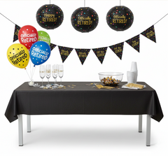 81 Pcs Retirement Party Kit - For 8 Guests