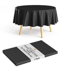 Premium 60" Round Black Table Cover
