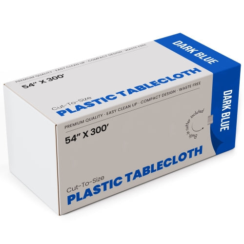 54 In. x 300 Ft. Cut To Size Table Roll  | Dark Blue | Case of 4