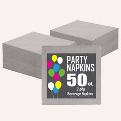 Silver Beverage Napkins - 9 in. | 1800 Count