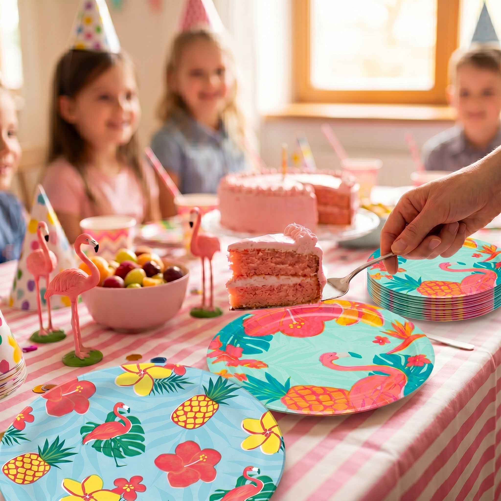 9" Summer Luau Paper Plates - 20 Ct.