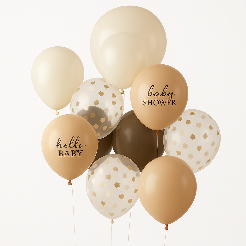 Elegant Latex Balloons for Baby Shower