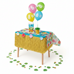 89 Pcs Tropical Luau Party Kit - For 8 Guests