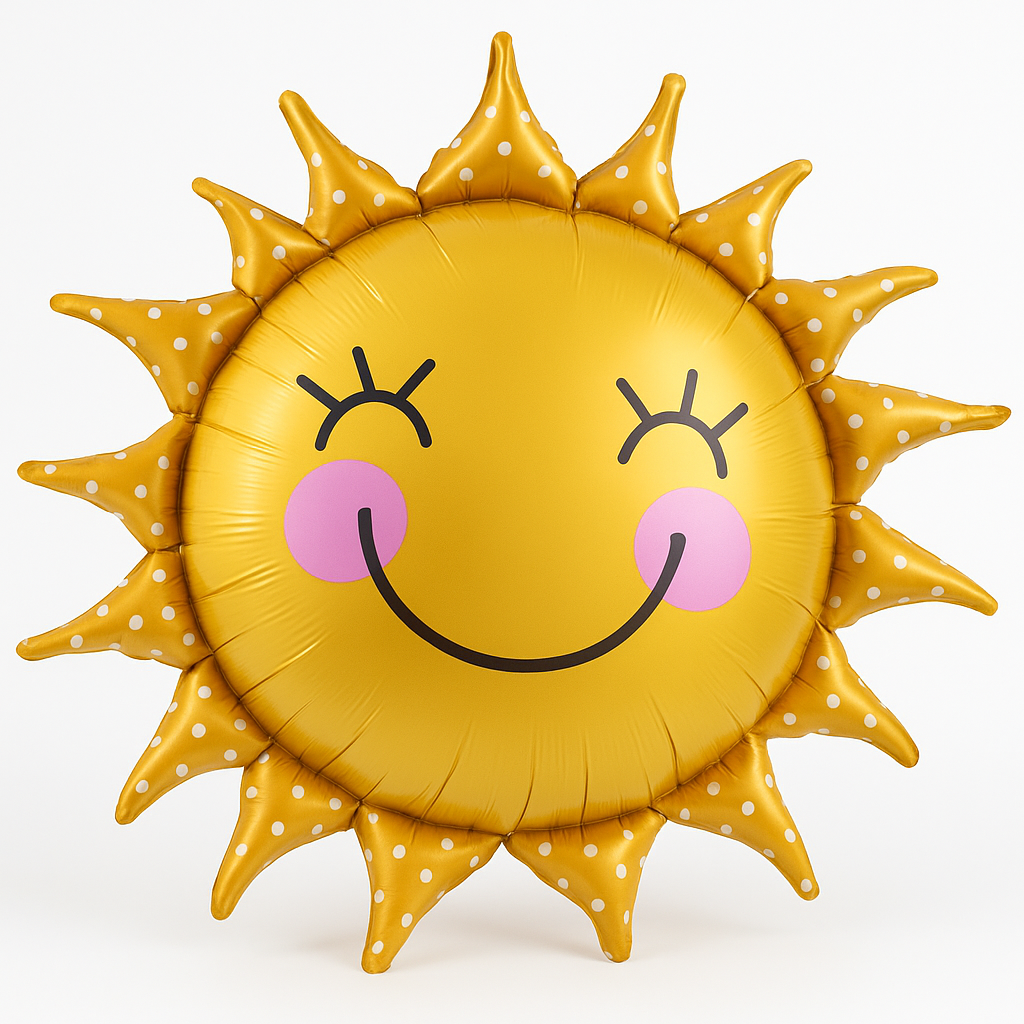 Smiling Sun Foil Balloon - 26 Inch