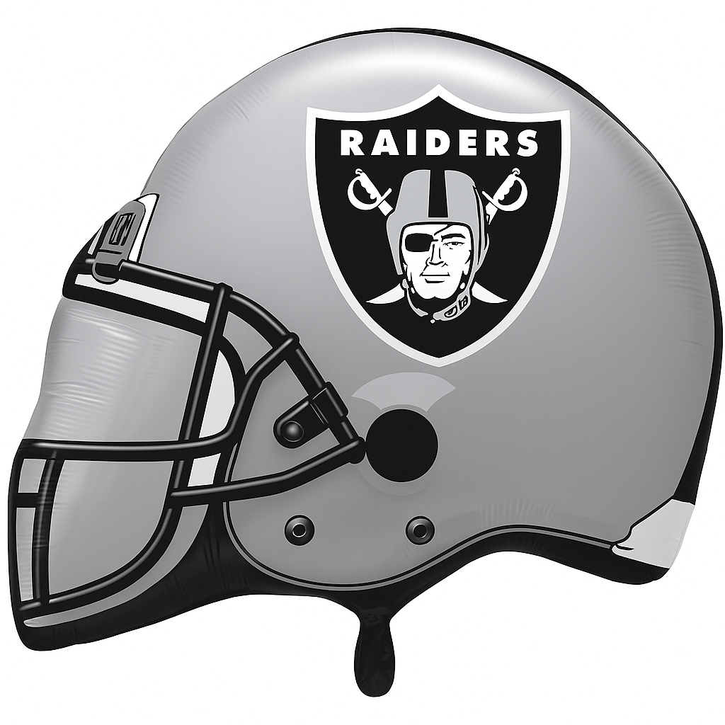 Las Vegas Raiders Helmet Foil Super Shape Balloon