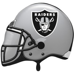 Las Vegas Raiders Helmet Foil Super Shape Balloon