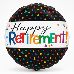 Vibrant "Happy Retirement" Foil Balloon - 18 Inches