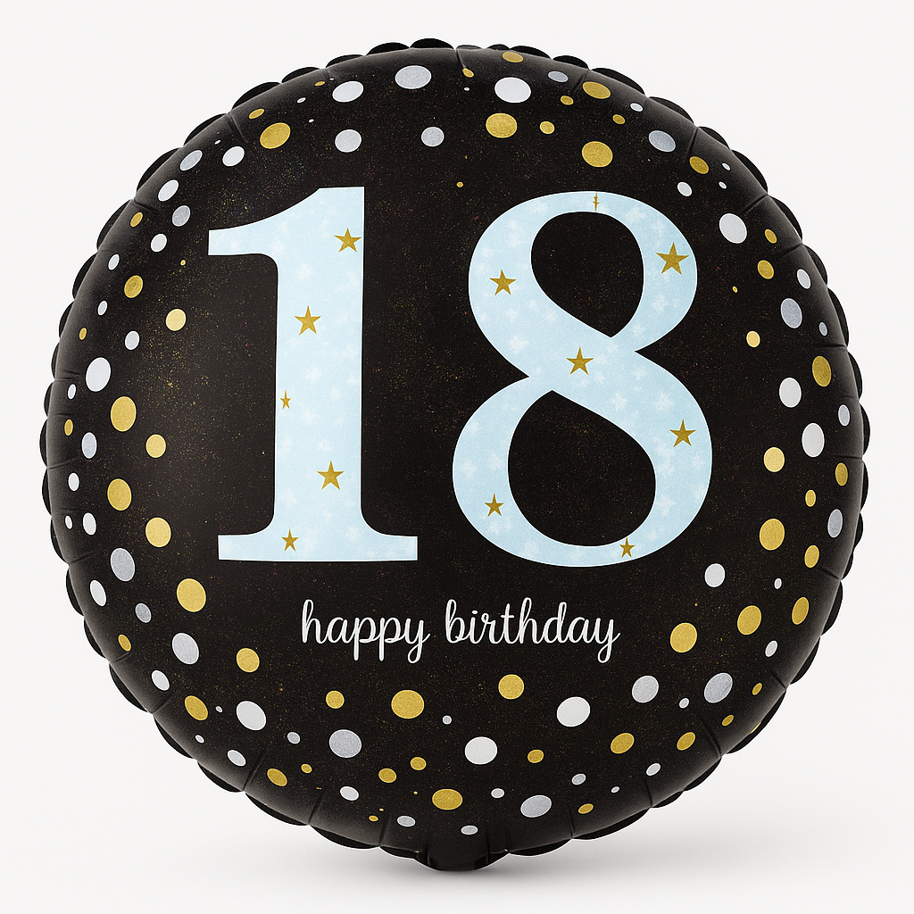 Sparkling 18th Birthday Foil Balloon