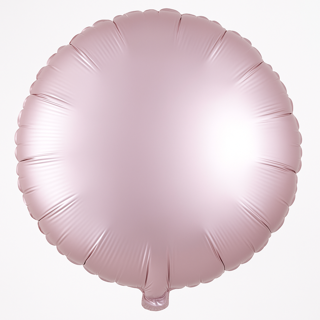 Satin Pastel Pink Foil Balloon - 18" Circle