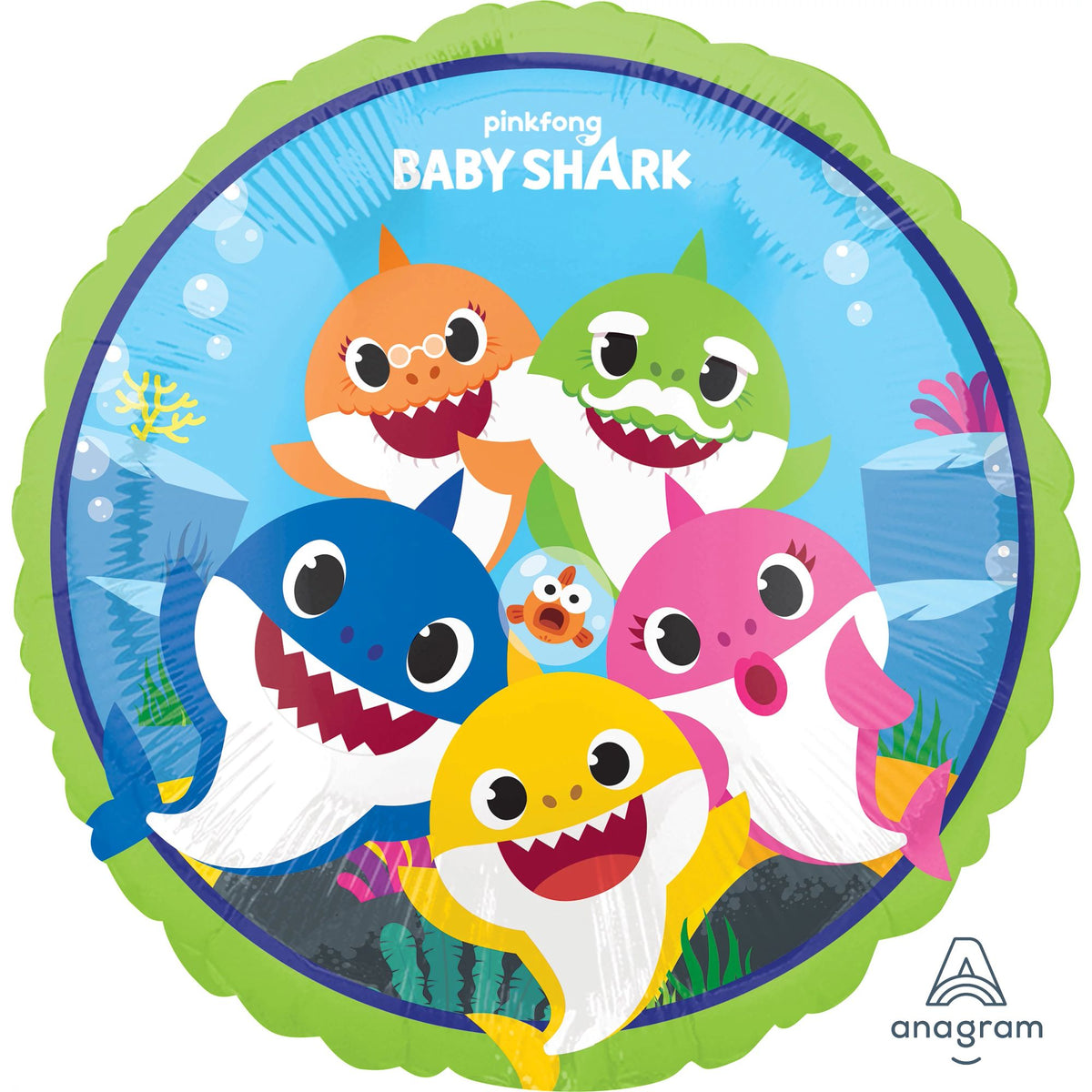 Baby Shark 18" Foil Mylar Balloon