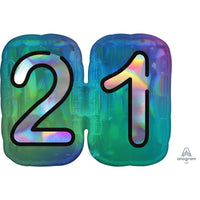 "Finally 21" Metallic Foil Balloon