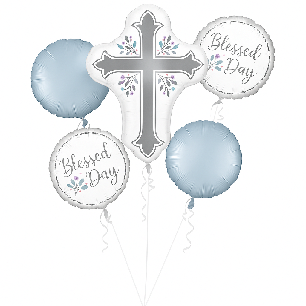 Sacred Celebration Metallic Balloon Bouquet