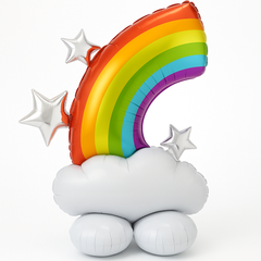 AirLoonz Rainbow Foil Balloon with Stars