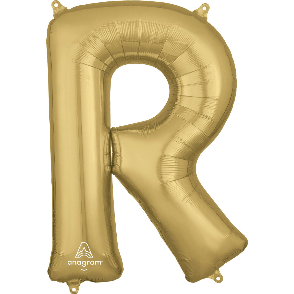 Gold Foil Letter R Balloon - Metallic Mylar Party Decor