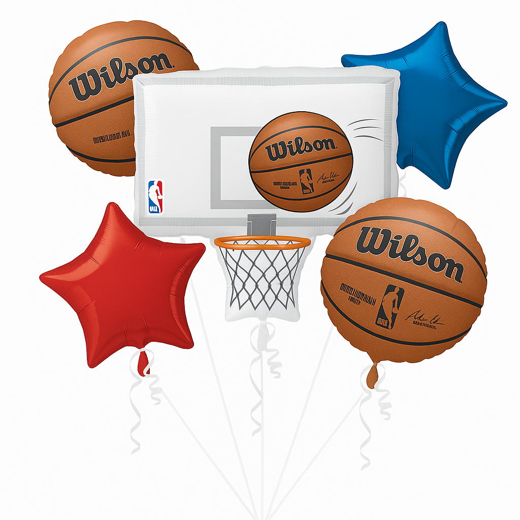 NBA Wilson Basketball Foil Balloon Bouquet