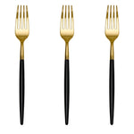 Trendables Forks Black/Gold | 20 Count