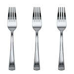 Exquisite Classic Silver Plastic Forks | 20 Count