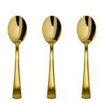 Exquisite Classic Gold Plastic Spoons | 20 Count
