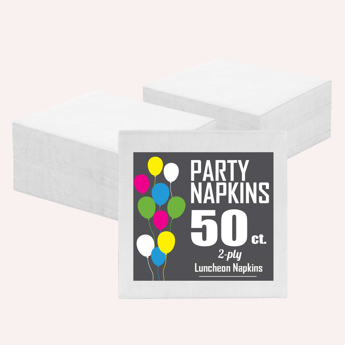White Luncheon Napkins - 6.75 in. | 1800 Count