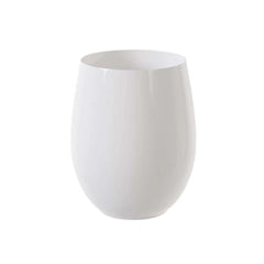 16 Oz. White Stemless Wine Glasses | 6 Count