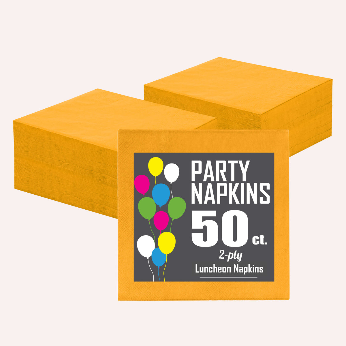 Yellow Luncheon Napkins - 6.75 in. | 1800 Count