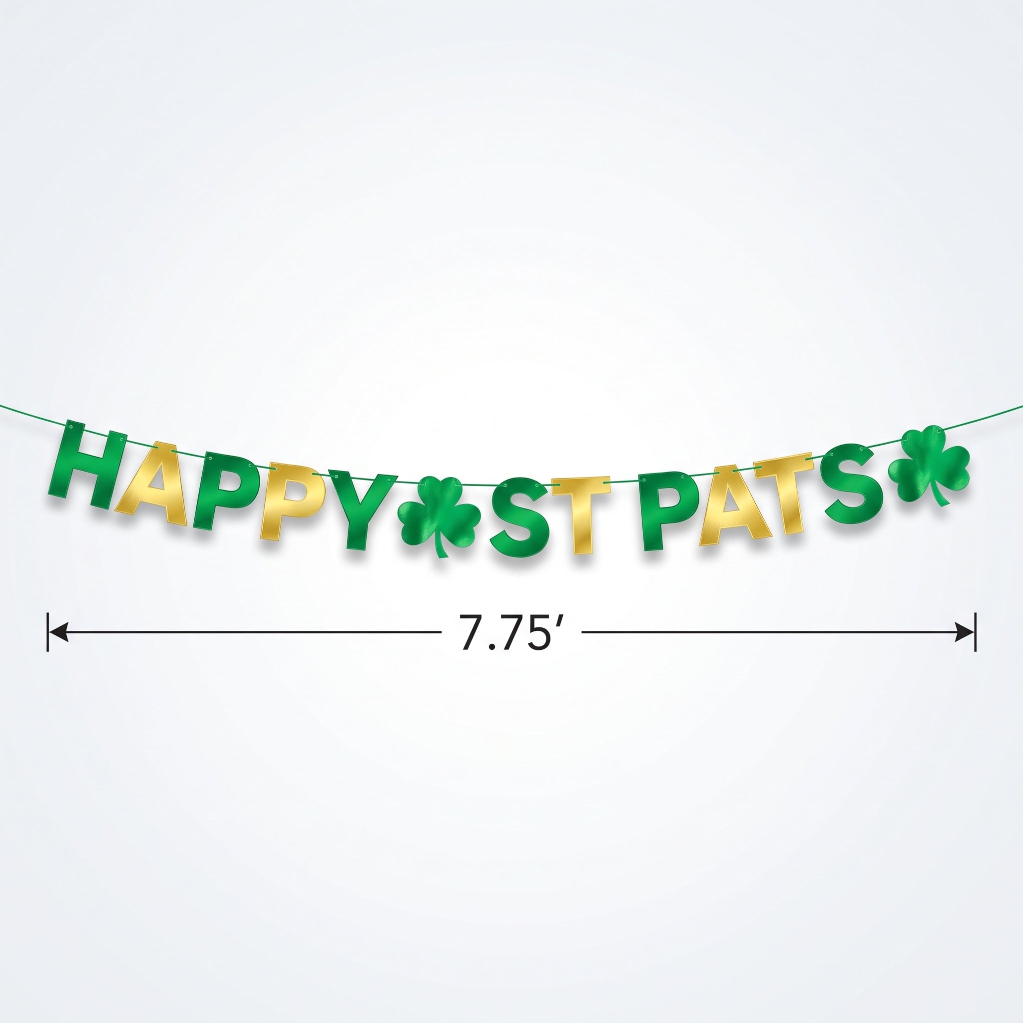 St. Patrick's Day "Happy St. Pat's" Letter Banner