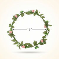 Mint to Be Floral Head Wreath for Weddings