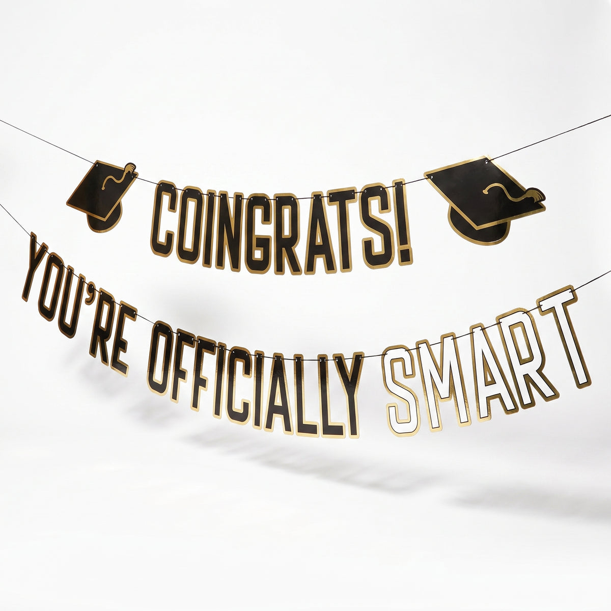 "Congrats! You're Officially Smart" Graduation Banner
