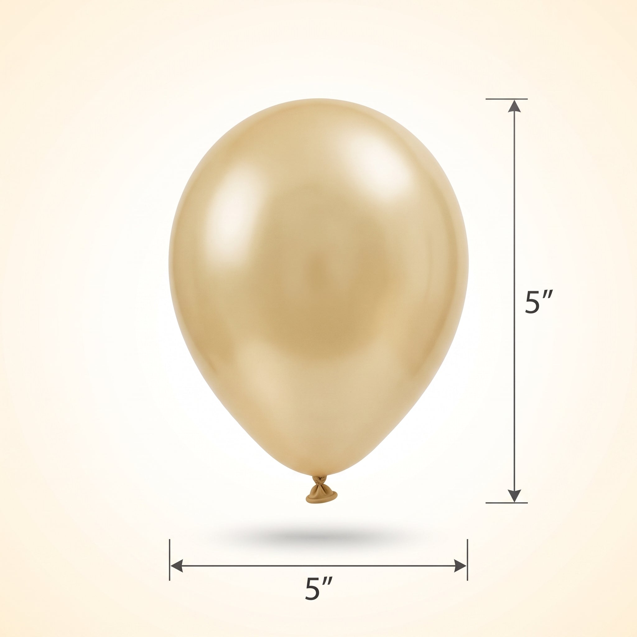 Gold Pearl 5" Mini Latex Balloons - 50 Pack