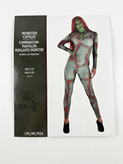 Womens Stitched Monster Catsuit Costume - Adult S/M