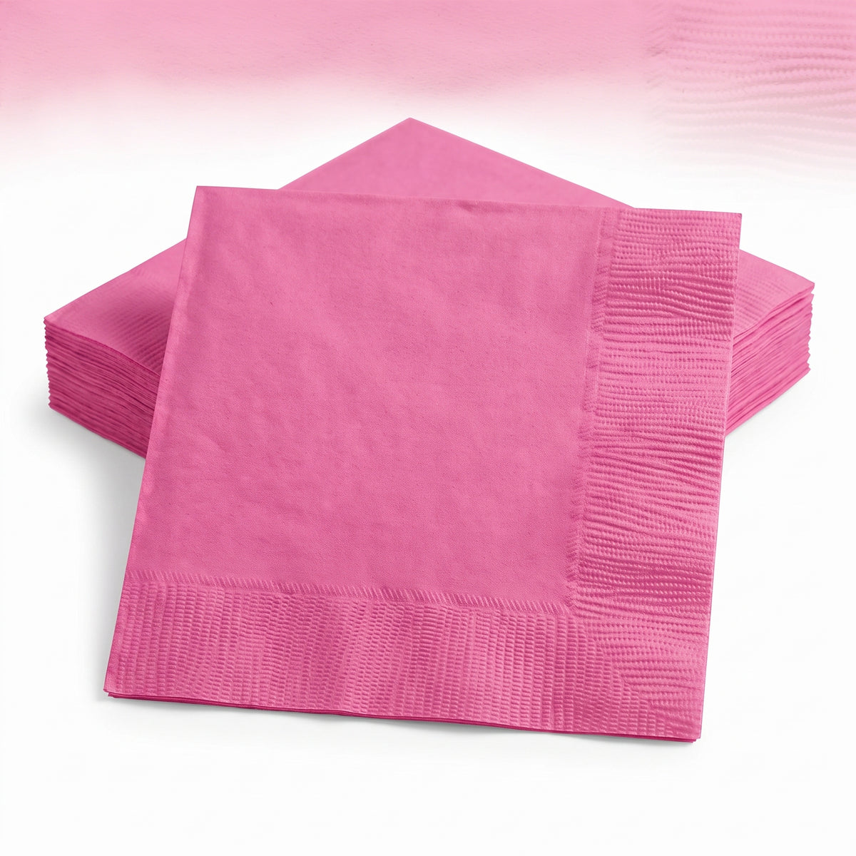 Go Brightly Pink Luncheon Napkins - 5 in. x 5 in. - 32 Count