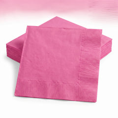 Go Brightly Pink Luncheon Napkins - 5 in. x 5 in. - 32 Count
