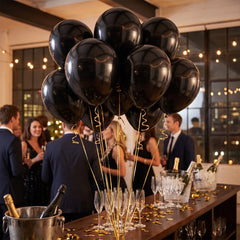 Bulk Black Latex Balloons - 12 Inch