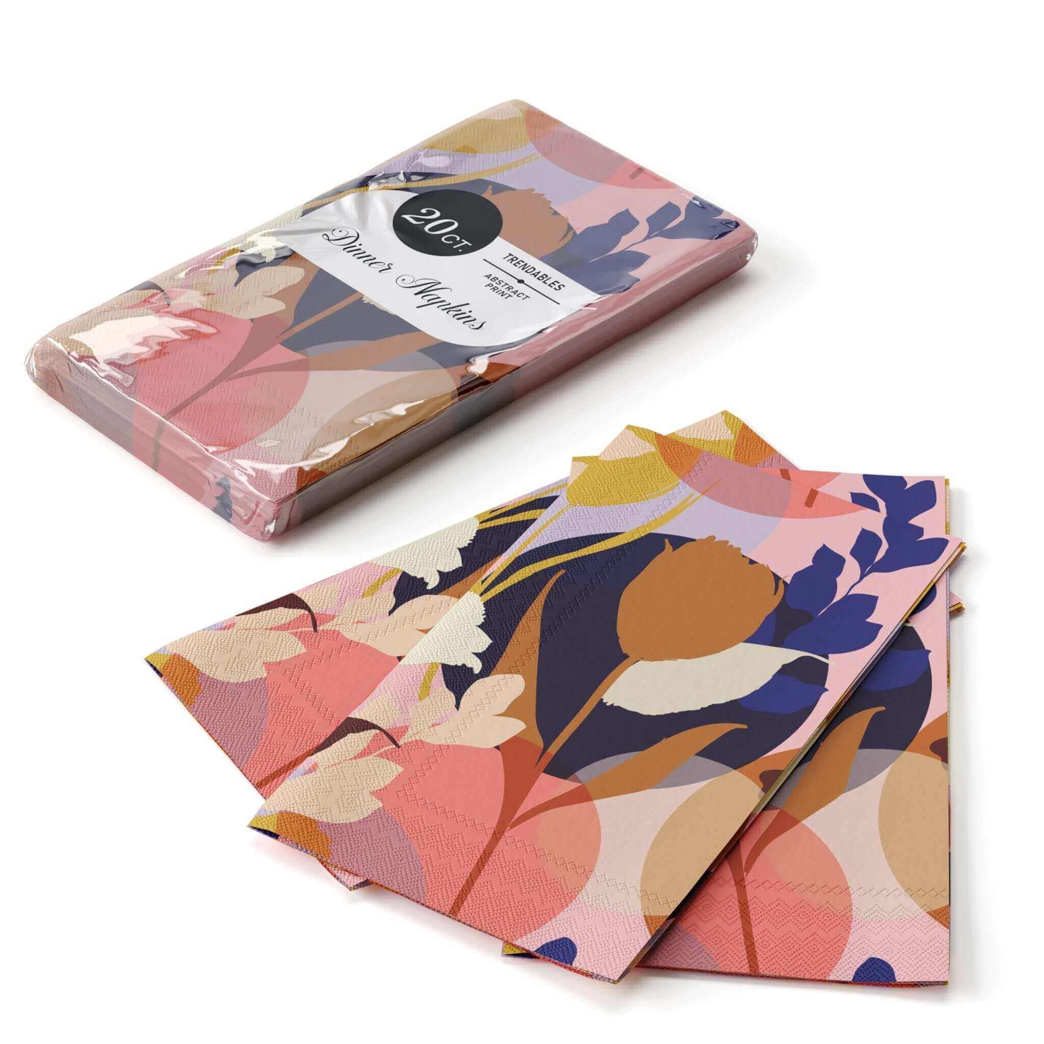 Abstract Print Luncheon Napkin | 20 Count