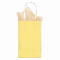Small Light Yellow Kraft Gift Bag