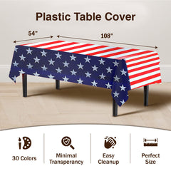 American Flag Tablecloth | 6 pack