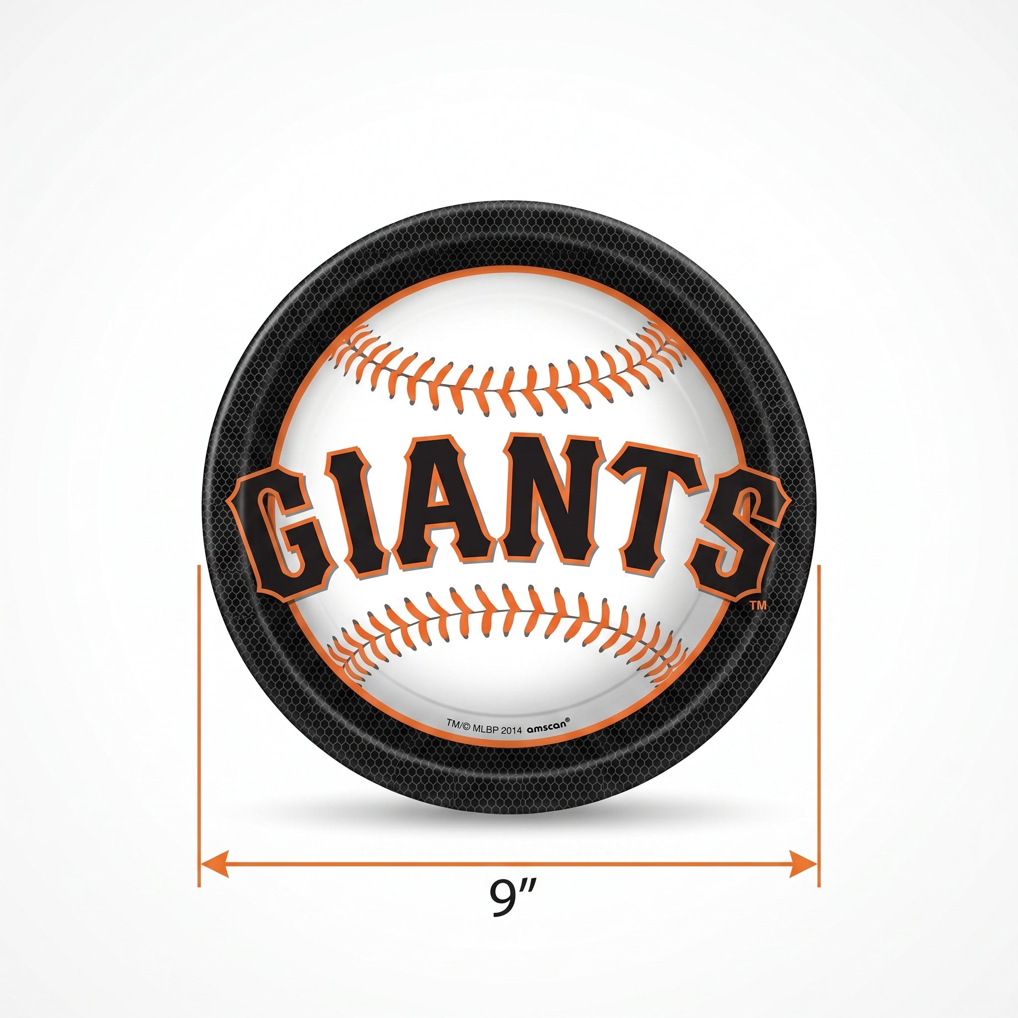 San Francisco Giants 9" Round Paper Plates