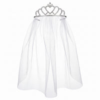 Bridal Tiara with Veil - Elegant Wedding Accessory