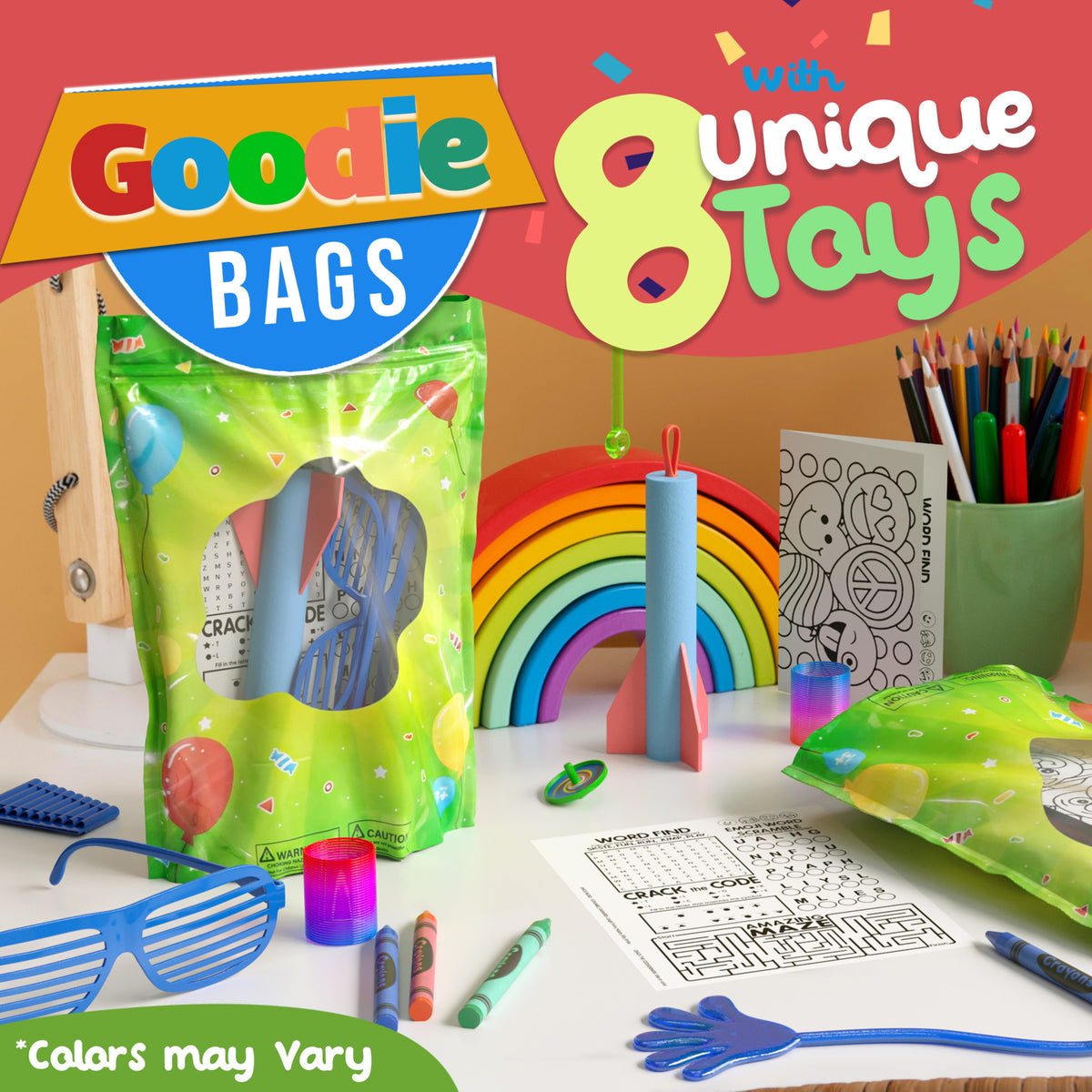 8 Piece Goodie Bag | Case of 40