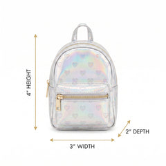 Mini Iridescent Backpack Keychain - Assorted Designs