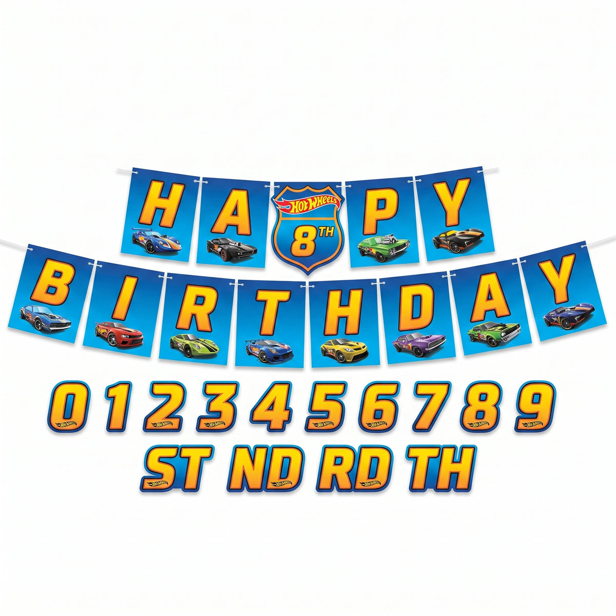 Hot Wheels Customizable "Happy Birthday" Banner - 10.5 ft