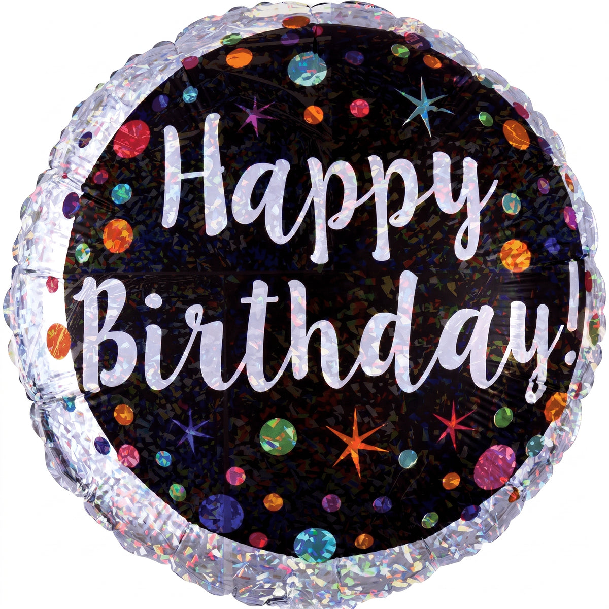 Colorful Polka Dot Birthday Foil Balloon - 18-Inch