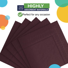 Brown Beverage Napkins - 4.75 In. X 4.75 In. | 1800 Count