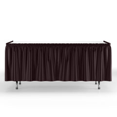 Brown Plastic Table Skirt | Case of 48