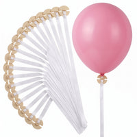 Essential Latex Balloon Ties with Ribbon - Pack of 50