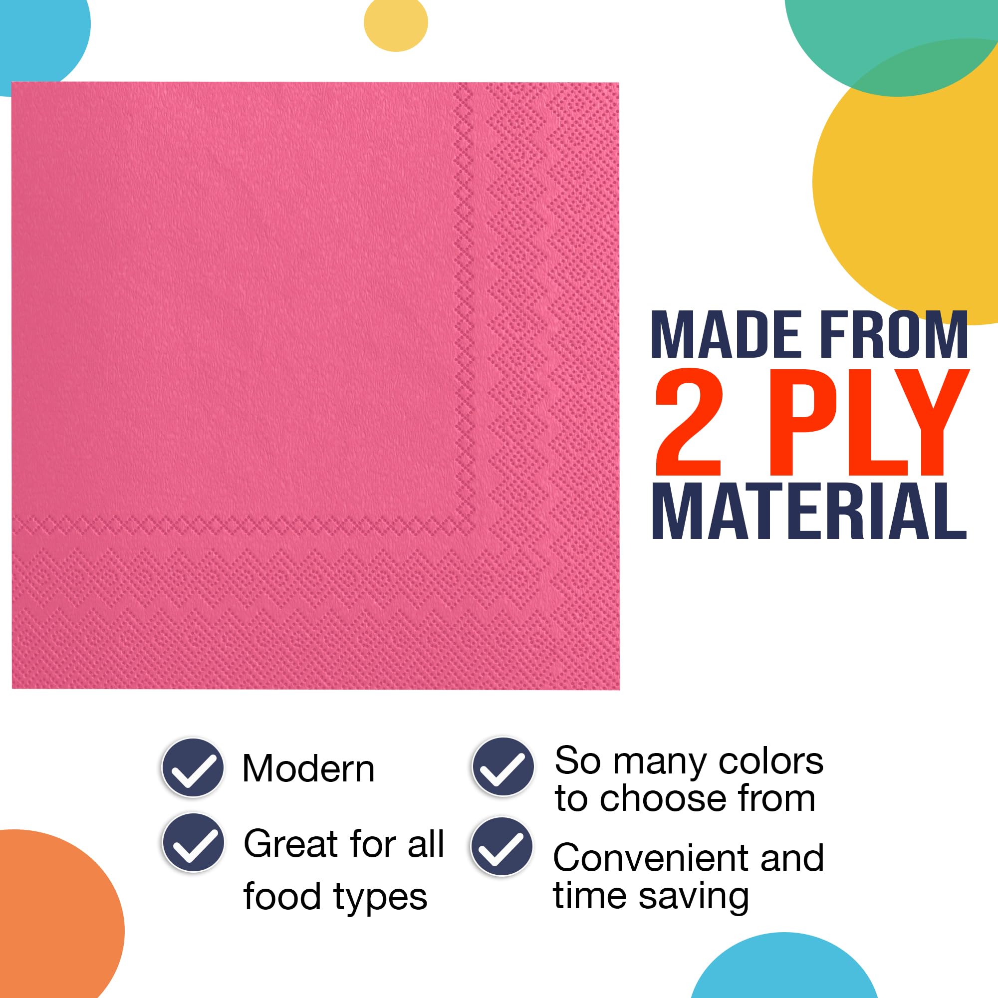 Unleashed - Cerise Luncheon Napkins - 50 Ct.