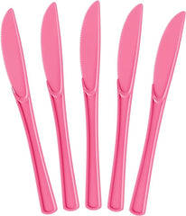 Heavy Duty Cerise Plastic Knives | Case of 1200