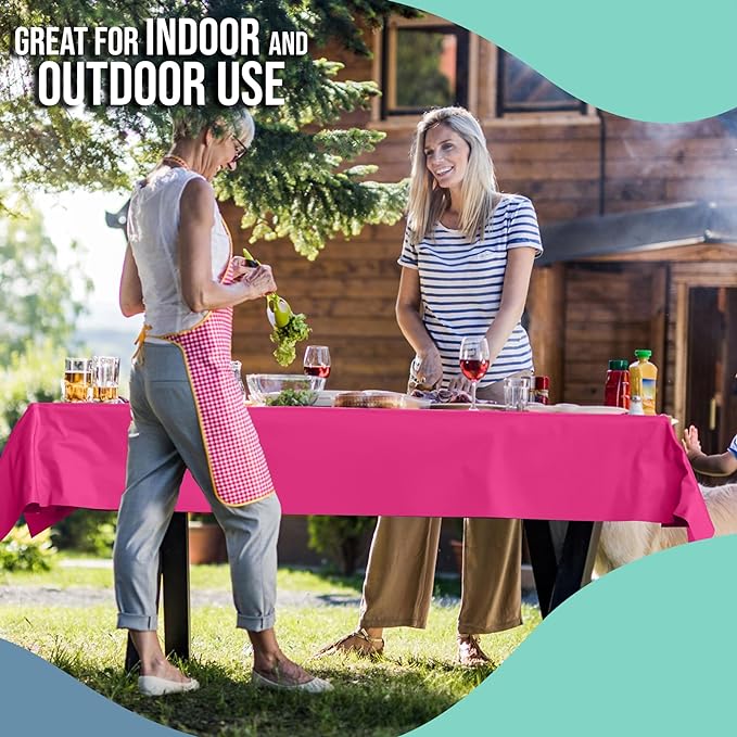Unleashed - 40 In. x 100 Ft. Hot Pink Table Roll