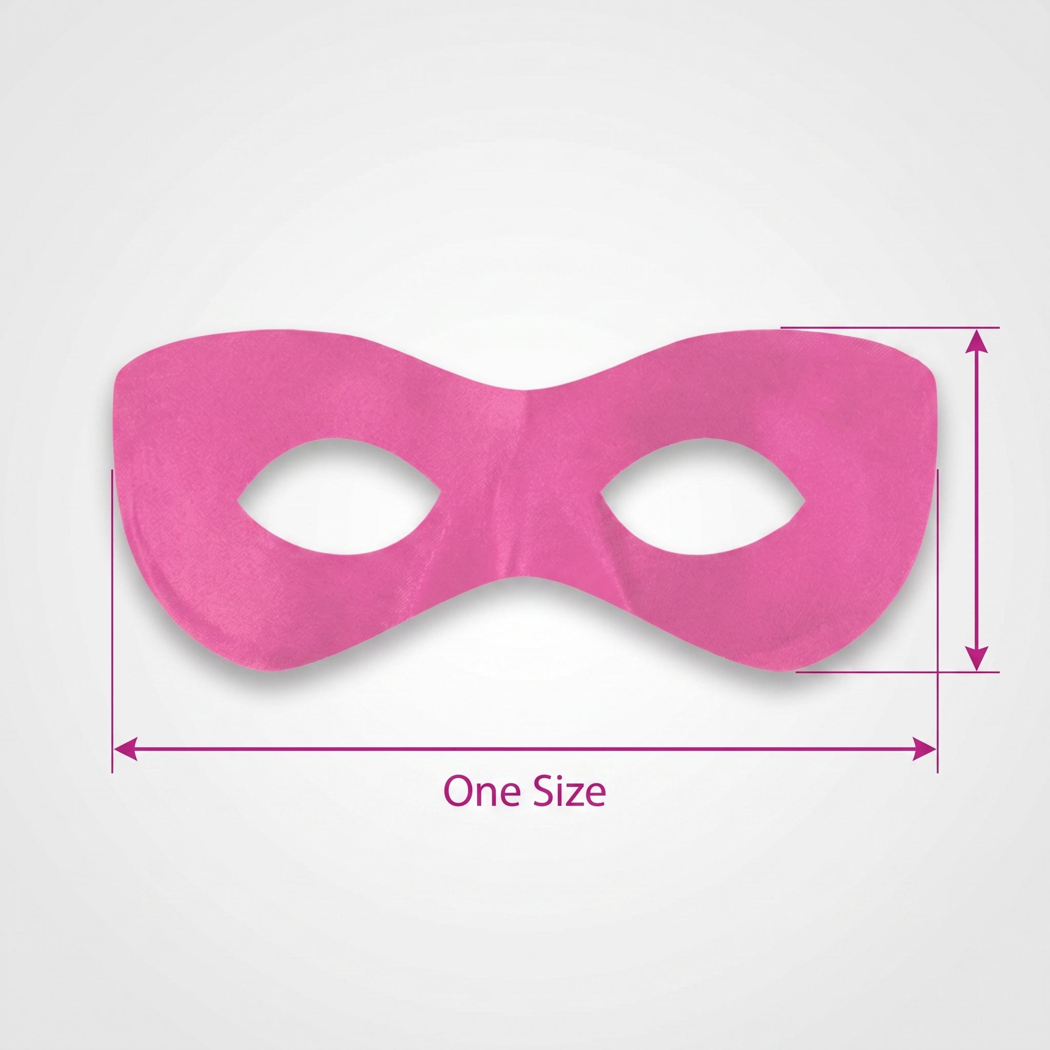 Bright Pink Superhero Domino Mask