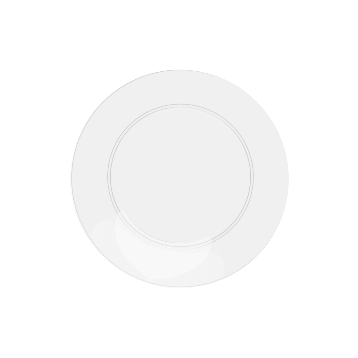 8 In. Trend Glass Look Plastic Plates | 10 Count